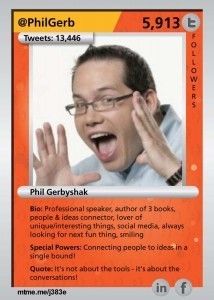 Phil Gerbyshak's Social Trading Card