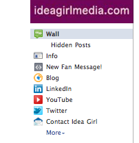 Idea Girl Media offers a video tip on editing the order of the Tabs on your Facebook Page!