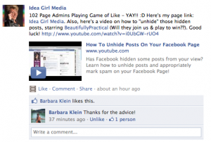 Idea Girl Media shows how to use the Facebook Tagging feature