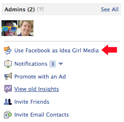 Using Facebook Pages As Your Brand Name is explained by Idea Girl Media