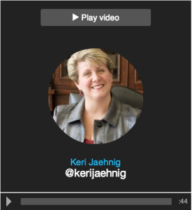 Idea Girl Media's Keri Jaehnig on Vizify Twitter Video