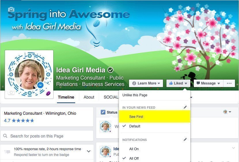 Customize Your Own Trending News On Facebook as described by Idea Girl Media's Keri Jaehnig