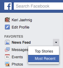 Keri Jaehnig explains how to Secure Your Facebook News Feed Settings at the Idea Girl Media blog