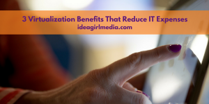 Three Virtualization Benefits That Reduce IT Expenses outlined at Idea Girl Media