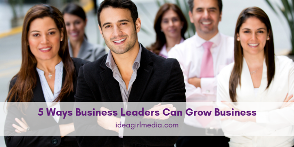 Five Ways Business Leaders Can Grow Business listed for you at Idea Girl Media