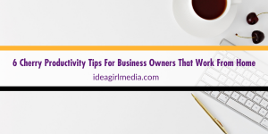 Six Cherry Productivity Tips For Business Owners That Work From Home outlined at Idea Girl Media