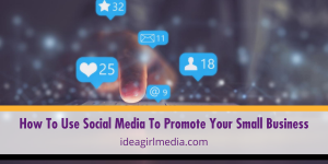 How To Use Social Media To Promote Your Small Business outlined at Idea Girl Media
