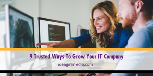 Nine Trusted Ways To Grow Your IT Company mapped out by Idea Girl Media