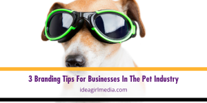Three Branding Tips For Businesses In The Pet Industry outlined for you at Idea Girl Media
