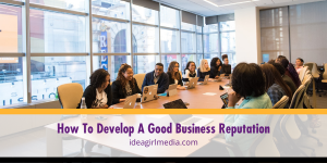 How To Develop A Good Business Reputation explained at Idea Girl Media