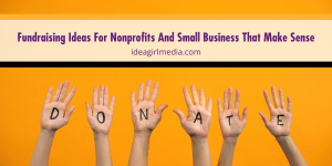 Fundraising Ideas For Nonprofits And Small Business That Make Sense detailed at Idea Girl Media