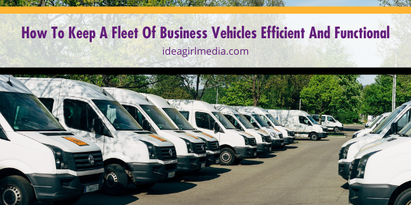 How To Keep A Fleet Of Business Vehicles Efficient And Functional explained at Idea Girl Media
