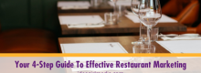 Your Four-Step Guide To Effective Restaurant Marketing listed and detailed at Idea Girl Media
