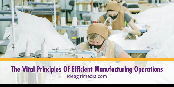 The Vital Principles Of Efficient Manufacturing Operations listed and explained at Idea Girl Media