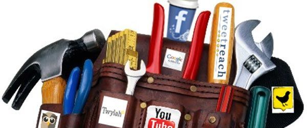 Tool belt with social media icons