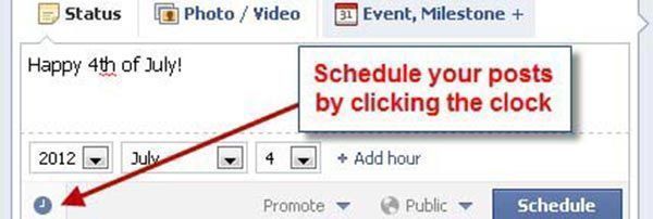 Idea Girl Media explains the new Facebook Scheduling Feature, 2012