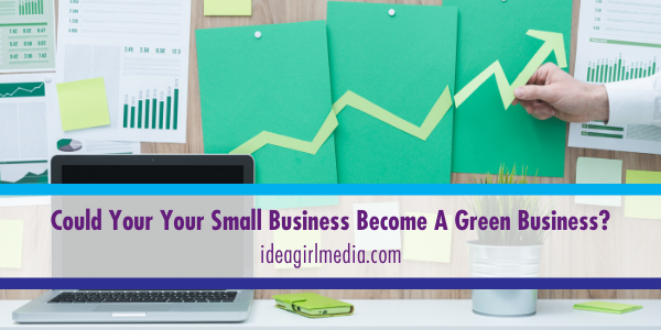 Idea Girl Media answers the question: Could Your Your Small Business Become A Green Business?