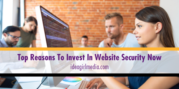Top Reasons To Invest In Website Security Now listed at Idea Girl Media