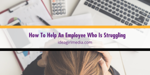 How To Help An Employee Who Is Struggling outlined and explained at Idea Girl Media