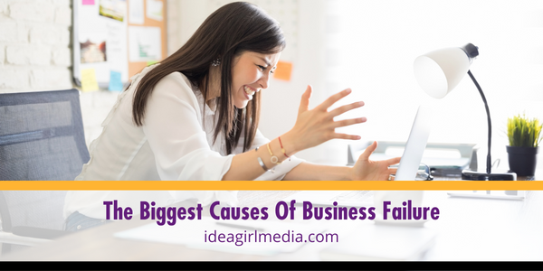 The Biggest Causes Of Business Failure outlined with tips at Idea Girl Media