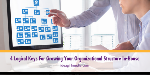 Four Logical Keys For Growing Your Organizational Structure In-House outlined and explained at Idea Girl Media